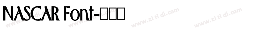NASCAR Font字体转换